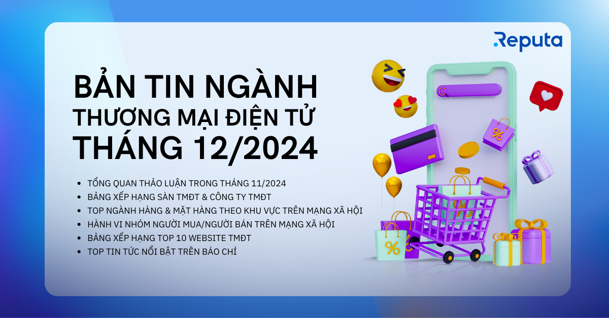 Reputa: Bản tin Ngành Thương mại Điện tử Tháng 12/2024